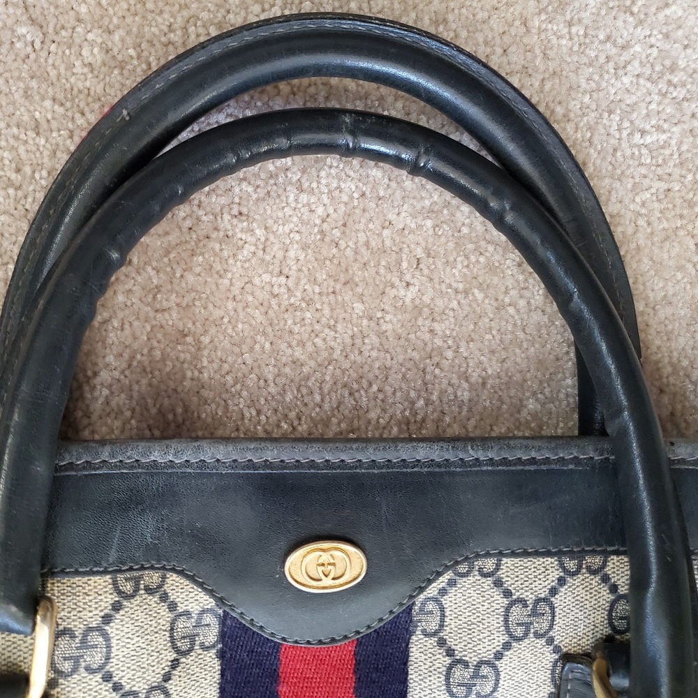 Unisex Large Gucci Tote Handbag Travel Bag - Picture 6 of 8